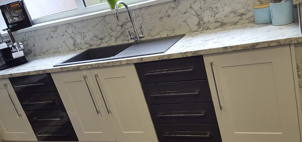 Hytal Kitchens & Bathrooms Ltd displaying Options Turin Marble 